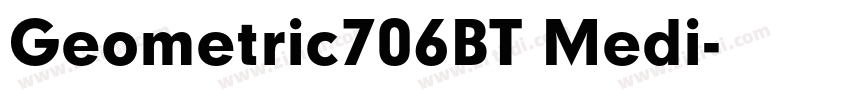 Geometric706BT Medi字体转换